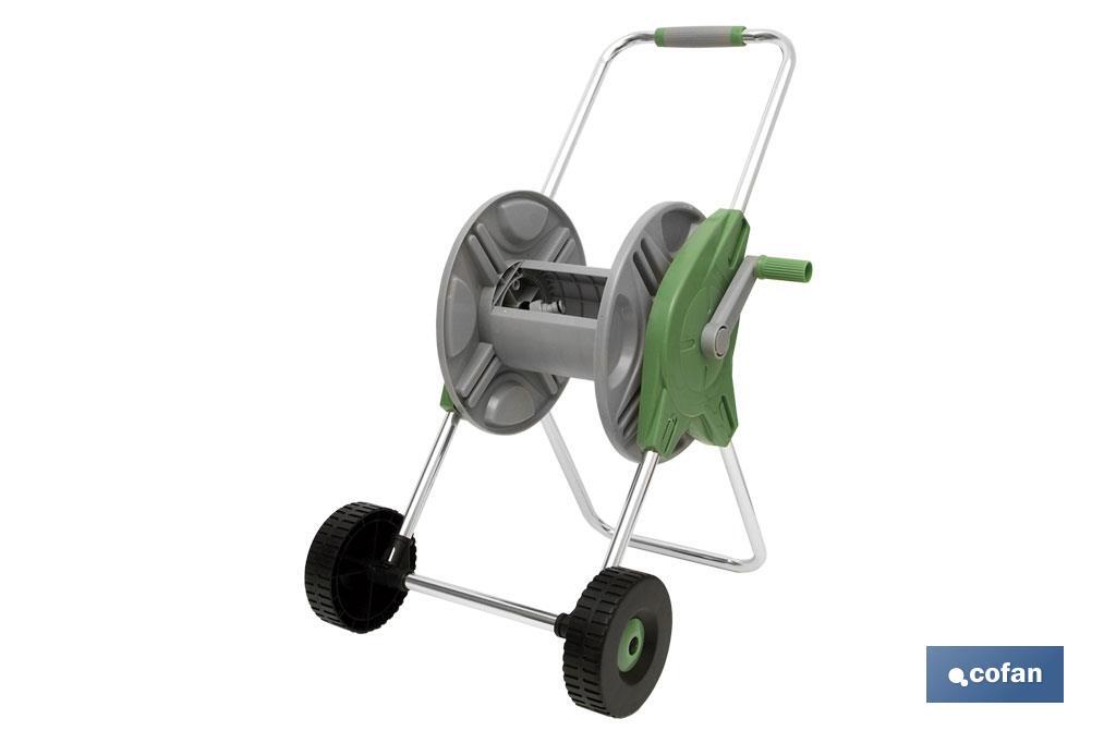 Avvolgitubo con ruote | Carrello per tubi portatile | Facile e comodo da trasportare | Pratico e versatile per il giardino - Cofan