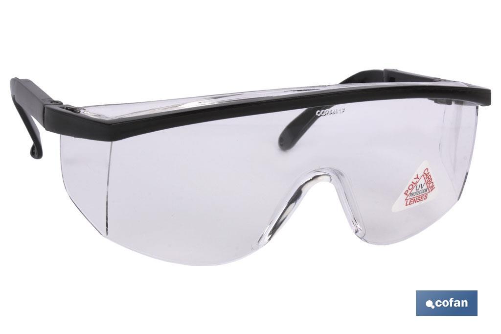 Gafas de Seguridad | Con lente clara | Modelo Standar | EN 166:2001 - Cofan
