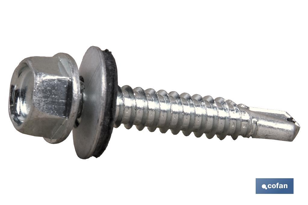 Cover screw with steel washer/EPDM - Cofan