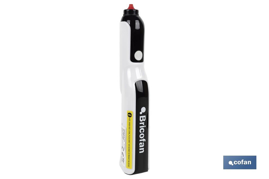 Glue pen funciona a bateria | Sticks de cola de ø7 mm | Bateria de 3,6 V - Cofan