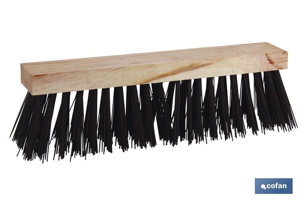 Cepillo barrendero | Ancho de 40 cm | Con fibra dura de PVC - Cofan