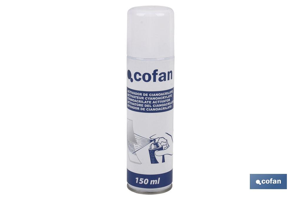Activateur de cyanoacrylate 210 ml | Idéal sur les surfaces poreuses. - Cofan