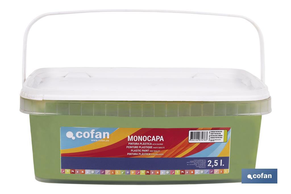 Pintura Plástica Monocapa | Diferentes colores | Apta para usar en interior - Cofan