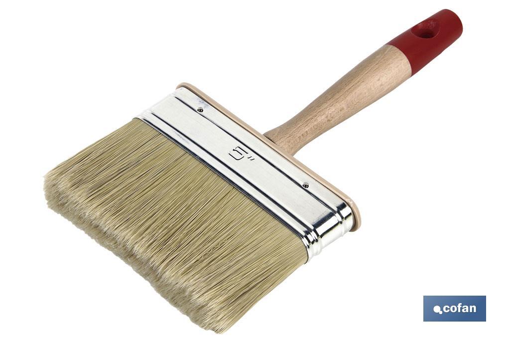 Natural bristle paint brush | Professional quality for paint works | Fine and soft finish - Cofan