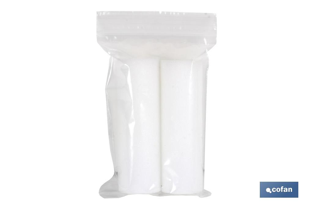 Mini paint roller foam refills | Pack of 2 units | Several sizes - Cofan
