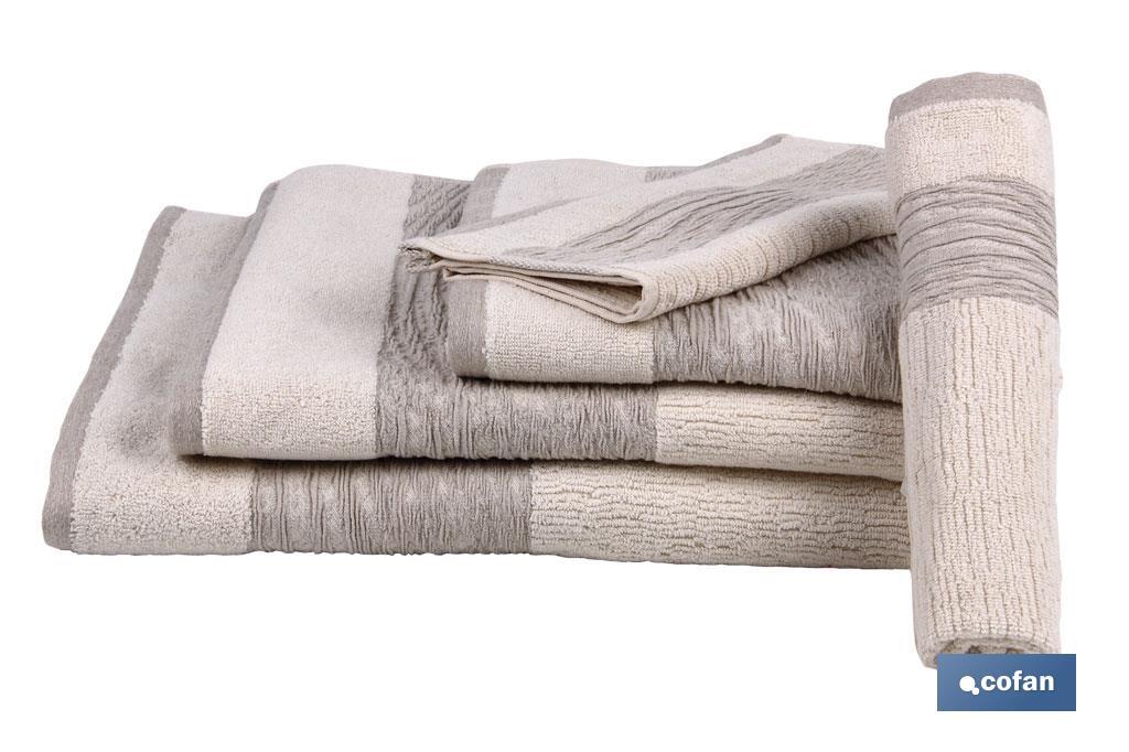 Asciugamano da bidet | Modello Alma | Color carne | 100% cotone | Grammatura: 580 g/m² | Dimensioni: 30 x 50 cm - Cofan