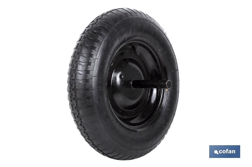 Construction wheelbarrow pneumatic tyre, with bearing - Cofan