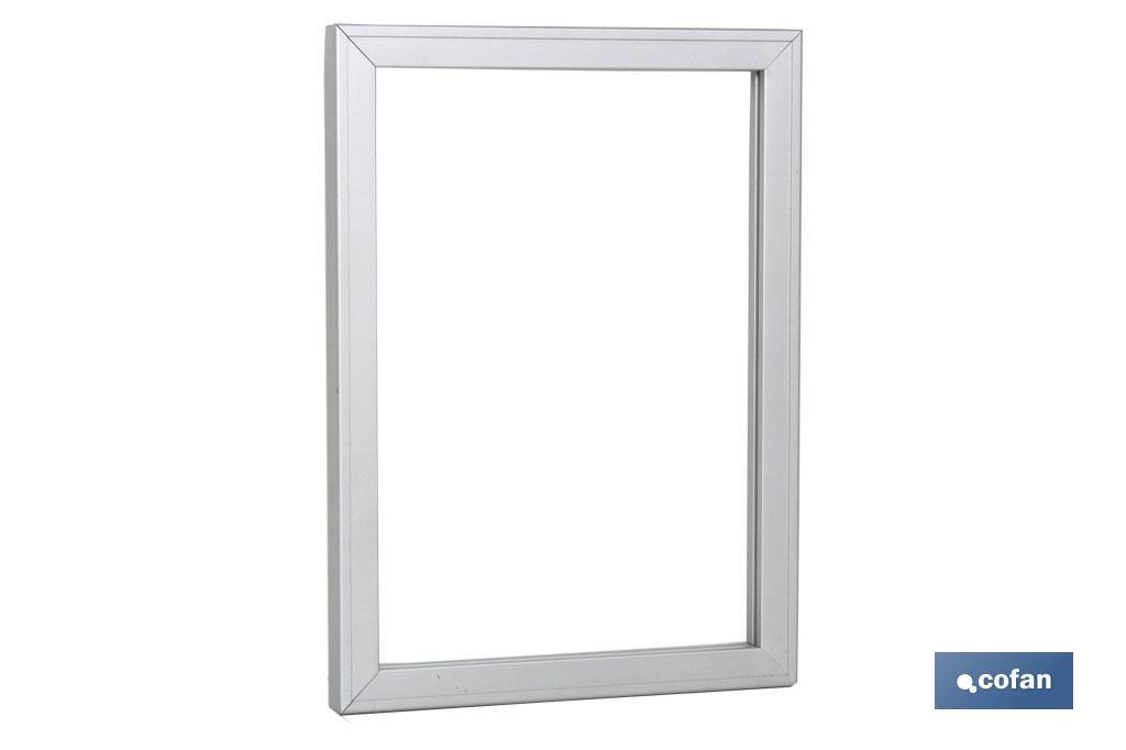 Aluminium signs frame. The design of the sing may vary, but in no case will its meaning be changed. - Cofan