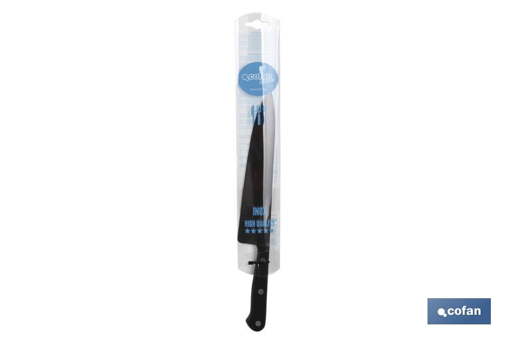 Chef's knife | Saffron Model | Blade size: 20cm | Stainless-steel blade | Polyoxymethylene handle | Black - Cofan
