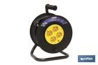 CABLE REEL WITH 4 SOCKETS | CABLE LENGTH: 25 METRES | CABLE SECTION: 3 X 1.5MM
