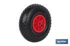 WHEEL FOR HAND TRUCKS AND SACK TRUCKS | WITH NO BEARING | MANUFACTURED WITH PNEUMATIC ABS TYRE