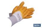 YELLOW NITRILE GLOVES | WATERPROOF AND NON-ABSORBENT COATING | LONG-LASTING AND TOUGH GLOVES