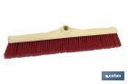 Industrial broom with soft plastic head | Blunt plastic bristles | Width: 60cm - Cofan