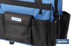 Tool bag on sturdy wheels with multiple pockets | Size: 45 x 24 x 42cm - Cofan