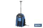 TOOL BACKPACK ON WHEELS WITH MULTIPLE POCKETS AND EXTENSIBLE HANDLE | MAXIMUM LOAD WEIGHT OF 20KG | SIZE: 35 X 20 X 50CM