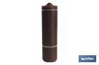 Malla de PVC| Hueco cuadrado de 10 mm | Color marrón |Medida 1 x 25 m - Cofan