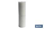 PVC square mesh | Mesh aperture of 20mm | Available in white | Size: 1 x 25mm - Cofan