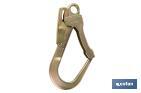 SAFETY SNAP HOOK | STEEL FOR SCAFFOLDS | DOUBLE ACTION SELF-LOCKING SYSTEM