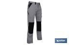 Pantaloni da lavoro | Modello Plutón | Composizione: 98% cotone e 2% elastene | Colore: grigio-nero - Cofan