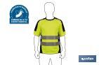 High visibility T-shirt | Available sizes from S to XXXL | Yellow and black - Cofan