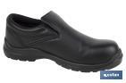 Mocasín de Seguridad S2 SRC | Tallas desde la 35 a la 47 en Color Negro | Zapato de Trabajo Modelo Black Fox - Cofan