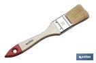 Brush with triple thickness | Waxed and varnished beechwood handle | DIY works - Cofan