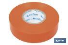 Insulating tape 180 microns | Orange | Resistant to voltage, heat and different acids and alkaline materials - Cofan