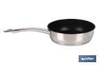 Stainless steel frying pan | Glossy finish and rust resistant | Non-stick coating | Different diameters | 0.7mm thickness - Cofan
