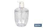 Dispenser per sapone trasparente | Dispenser per sapone liquido | Capacità: 0,43 L | Realizzato in polipropilene - Cofan