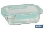 Set of 3 rectangular borosilicate glass food containers | Agatha Model | 640-1,040-1,520ml Capacity - Cofan