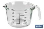 BOROSILICATE GLASS MEASURING CUP | BARITINA MODEL | 1L CAPACITY | SUITABLE FOR MICROWAVE, OVEN & FREEZER