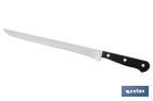 Ham knife | Saffron Model | Blade size: 30cm | Stainless-steel blade | Polyoxymethylene handle | Black - Cofan