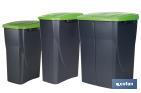 GREEN RECYCLING BIN | SUITABLE FOR RECYCLING GLASS MATERIALS | AVAILABLE IN THREE DIFFERENT CAPACITIES AND SIZES