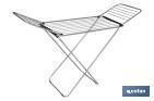 WINGED CLOTHES AIRER | WITH FOLDING WINGS | STAINLESS STEEL & POLYPROPYLENE