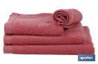 Asciugamano da bidet | Modello Jamaica | Color corallo | 100% cotone | Grammatura: 580 g/m² | Dimensioni: 30 x 50 cm - Cofan