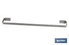Toalheiro de Aço Inox 304 Satinado | Modelo Madeira | Medida 59 x 8,2 x 3 cm - Cofan