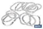 RINGS FOR SHOWER CURTAINS | PACK OF 12 RINGS | TRANSPARENT RINGS