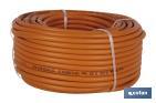 Rotolo di tubo flessibile per gas butano | Disponibile in arancione | Dimensioni: 8 mm x 60 m - Cofan