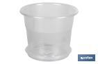Clear plant pot, Orquídea Model | Special for plants and flowers | Perfect for indoor and outdoor use - Cofan