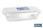 Boîte à lunch Rectangulaire | Transparente | Fabriquée en Polypropylène - Cofan