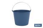 Plastic Bucket | Metal handle | Capacity: 6, 8, 12 or 16L | Blue | Multipurpose bucket for home - Cofan