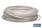 Rotolo di cavo coassiale per antenna TV | 75 Ohm | Colore: bianco | Lunghezza: 100 metri - Cofan