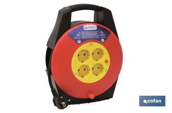 Cable Reel with 4 Sockets | Cable Length: 20m | Cable section: 3 x 1.5mm - Cofan