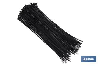 Nylon cable ties PA 6.6 Black - Cofan