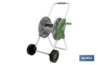 Avvolgitubo con ruote | Carrello per tubi portatile | Facile e comodo da trasportare | Pratico e versatile per il giardino - Cofan