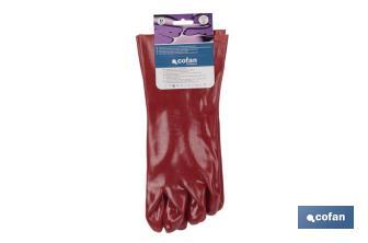 Wasserabweisende Handschuhe aus PVC 35cm - Cofan