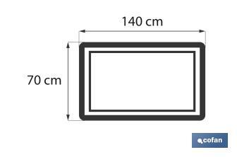 Drap de douche | Couleur Nature | Modèle Alma | 100 % Coton | Grammage 600 g/m² | Dimensions 70 x 140 cm - Cofan