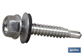 Cover screw with steel washer/EPDM - Cofan