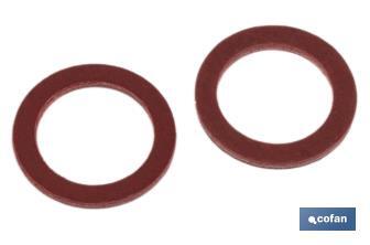 Rondella di fibra rossa | Varie misure | Isolante e sigillante - Cofan