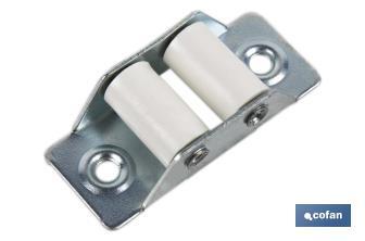 Metal Strap Guide | With Two Nylon Rollers | Several sizes - Cofan